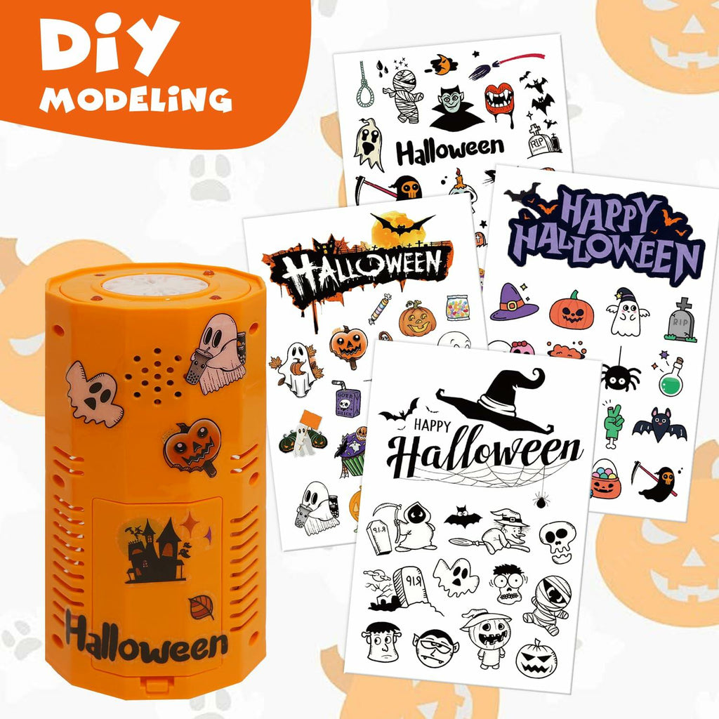 KYUKUDZ Halloween Bubble Machine Portable Automatic Lights Spooky Sound