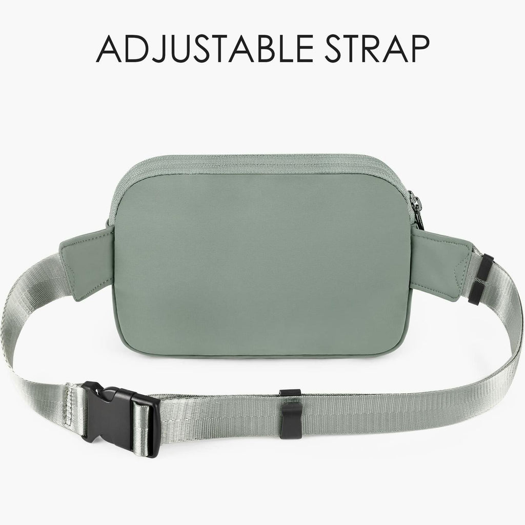 ZORFIN Fanny Pack Crossbody Belt Bag Adjustable Strap Camo Black One_Size