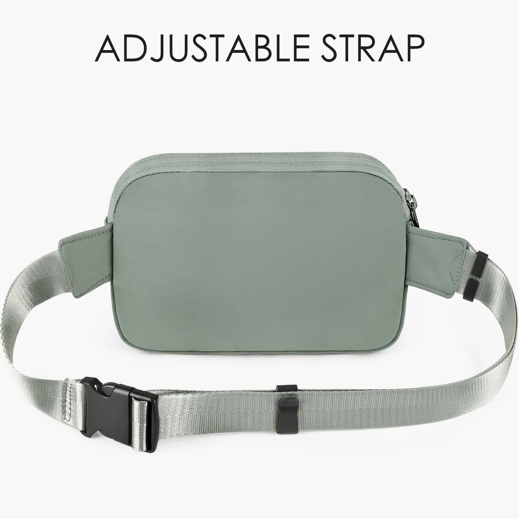 ZORFIN Fanny Pack Crossbody Belt Bag Adjustable Strap Camo Black One_Size