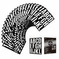 YTPZCL Waterproof Vinyl Letter Stickers White 2in 318 Count Self Adhesive