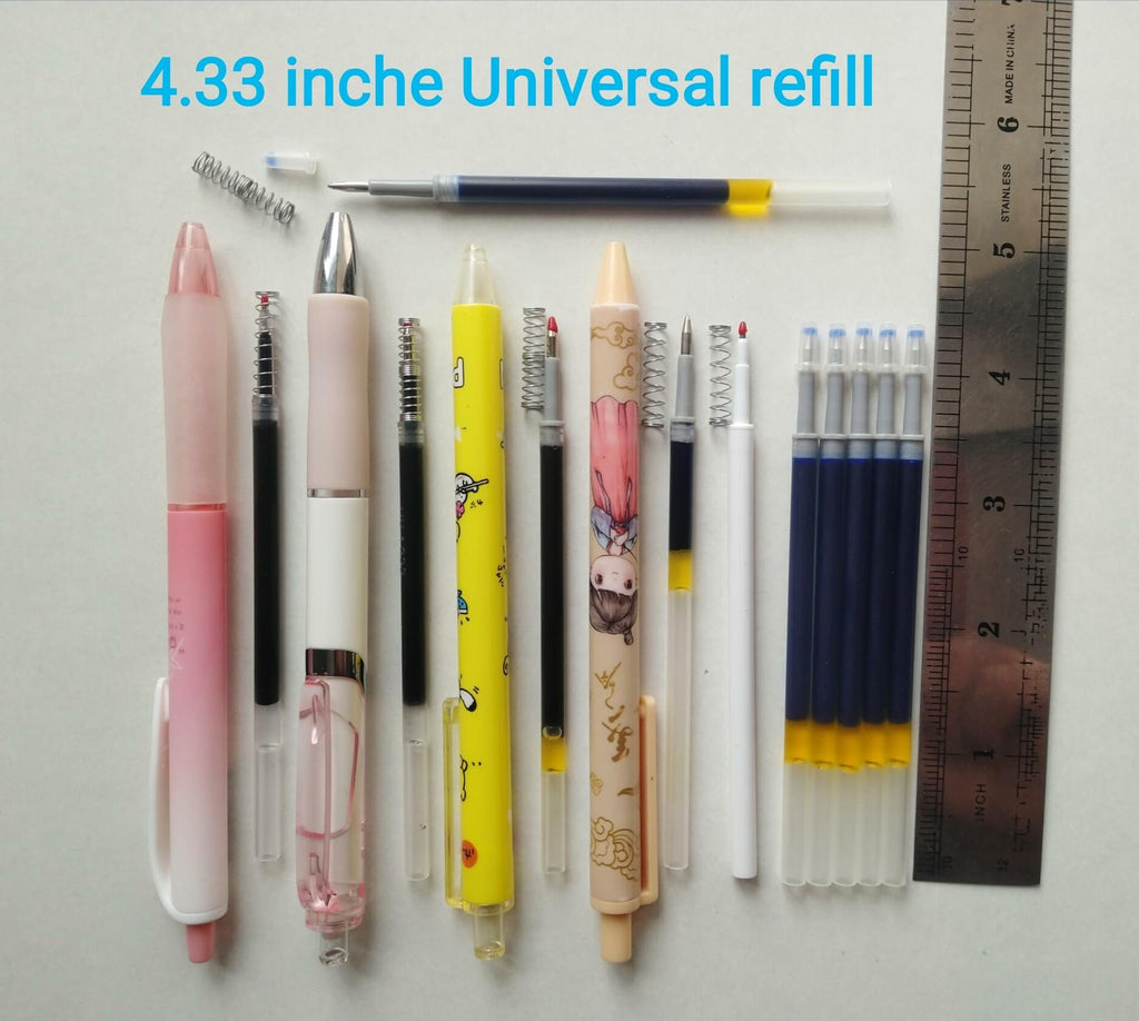 Twokiln Gel Ink Pen Refills Black 0.5mm 80 Pcs Smooth Writing