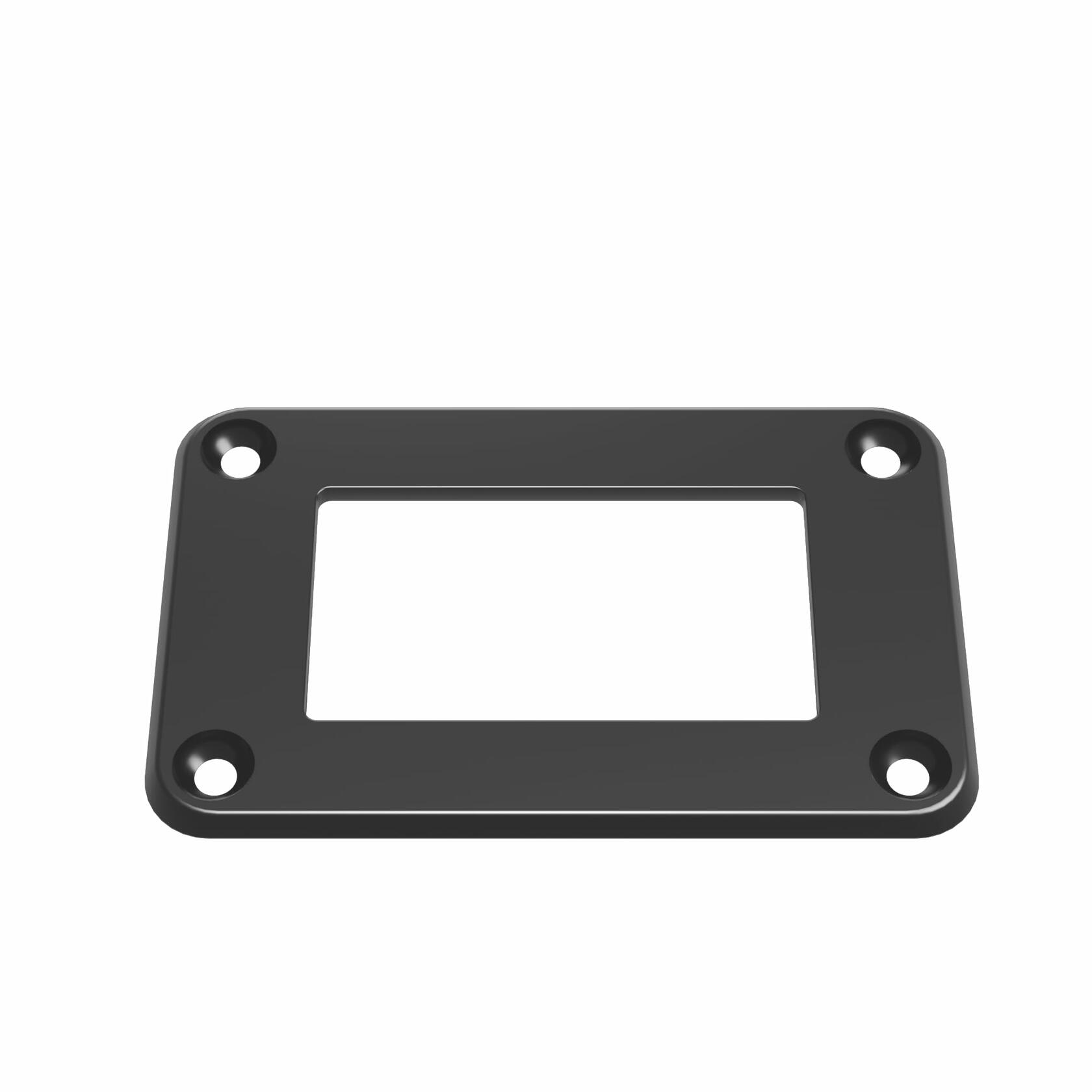 CECINIR 1 Way Zinc Alloy Silver Flush Mount Panel Button Switch Holder