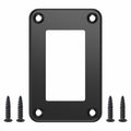 CECINIR 1 Way Zinc Alloy Silver Flush Mount Panel Button Switch Holder