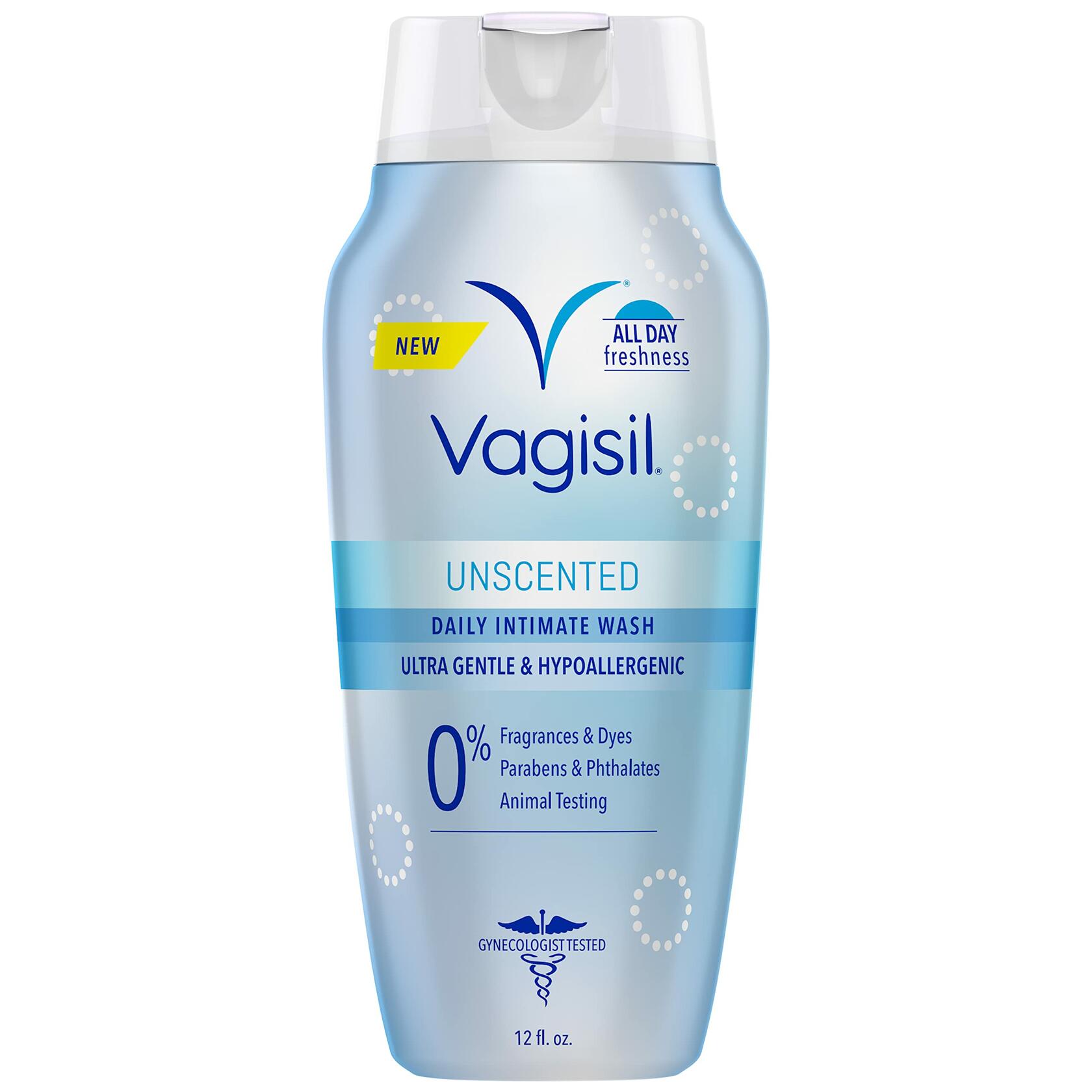 Vagisil Feminine Wash pH Balanced Gynecologist Tested Unscented 12 oz Pack 1