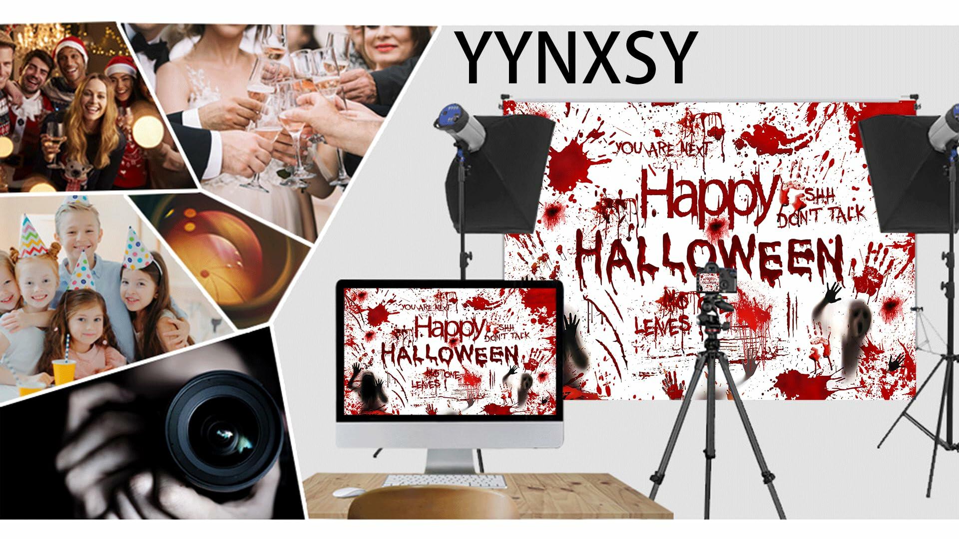 YYNXSY Halloween Photography Backdrop Red 10x8ft Spooky Ghost YY-3040