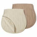 haakaa Muslin Burp Cloths 100% Organic Cotton Large 22.8x11.4 Wheat Mist Blue