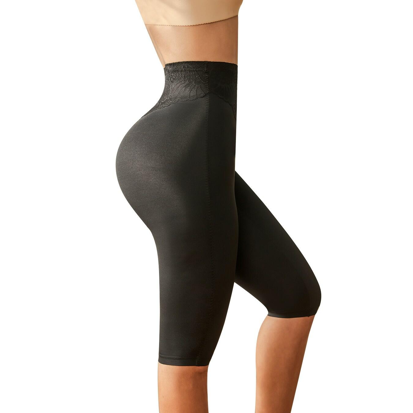 Yeblues High Waisted Tummy Control Shapewear Shorts Women Black Size L