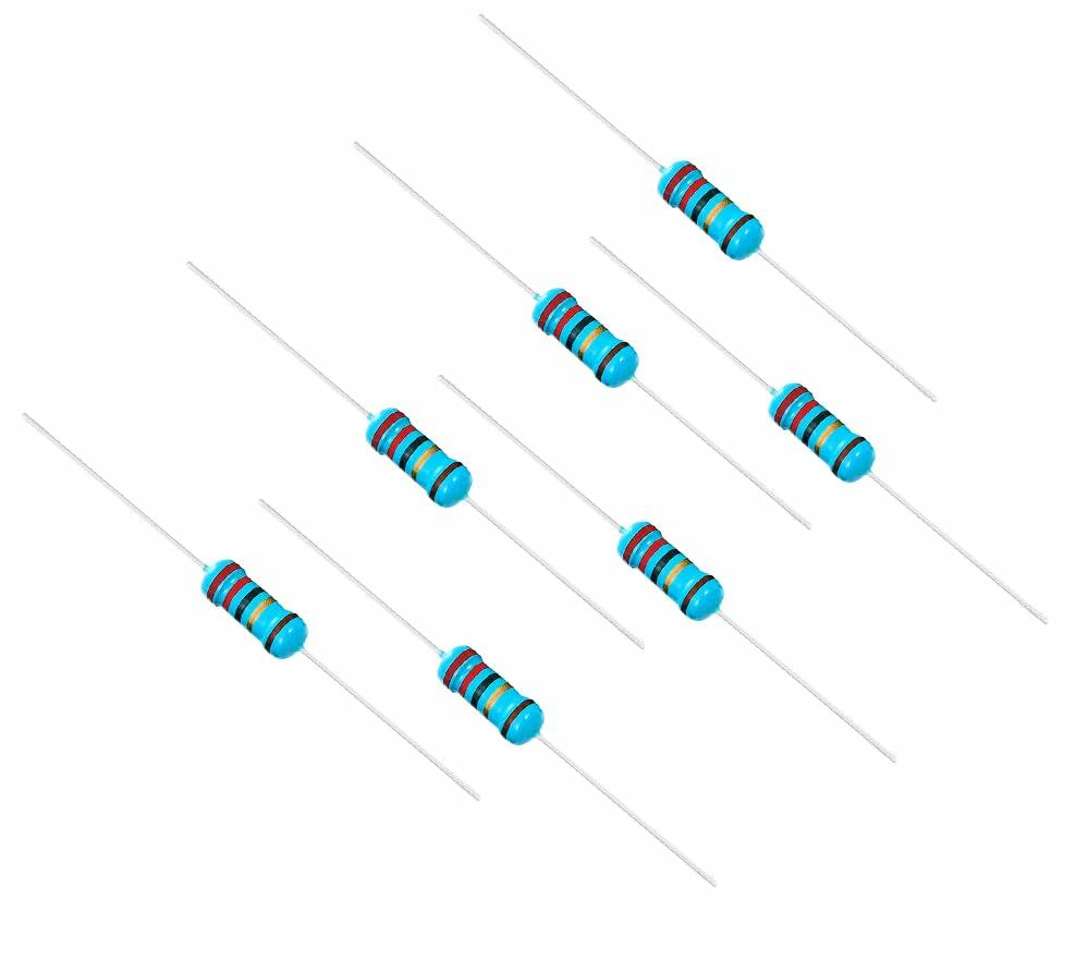 Jiefafa 5.1Ω 1/4W 1% Metal Film Resistor 0.01MF 300pcs Lead Material