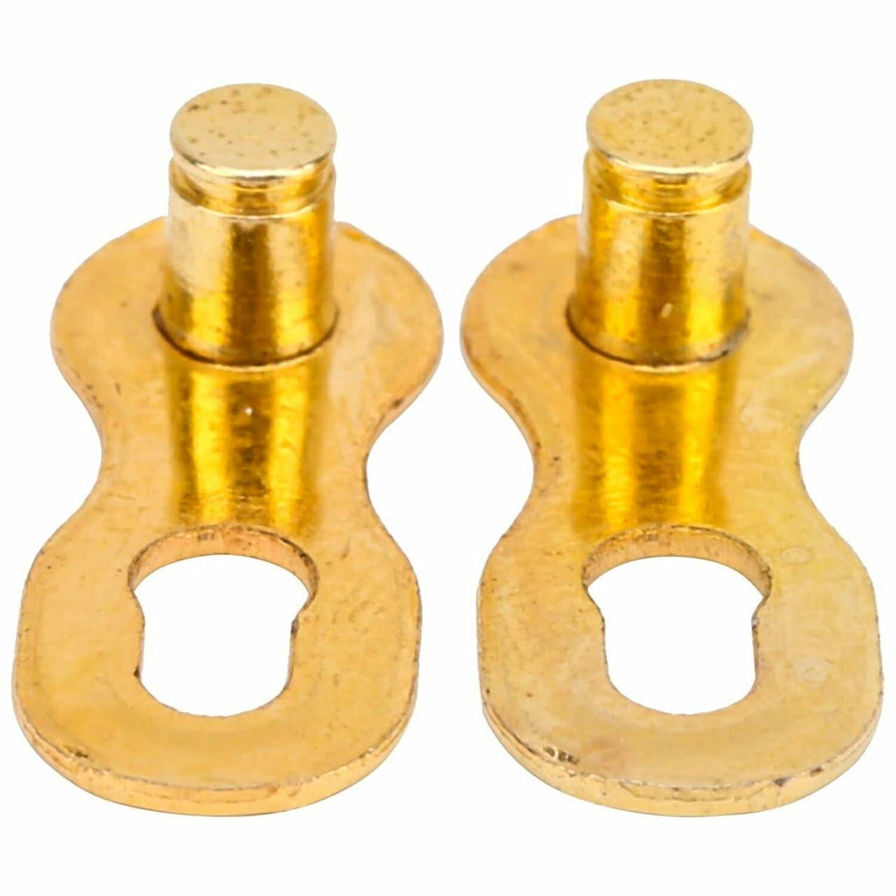 KALIDESHON 11 Speed Bicycle Chain Master Link Metal Durable Gold 4 Pack
