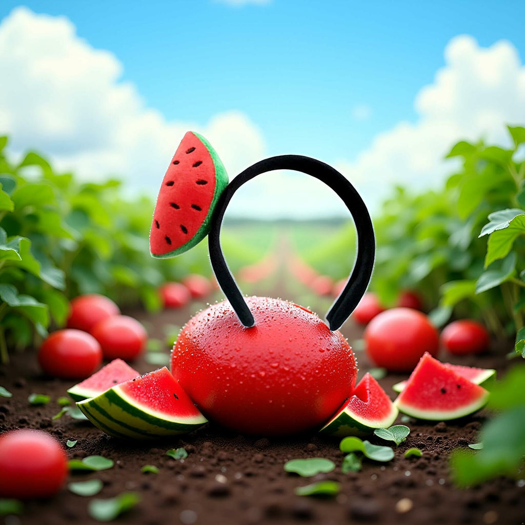 Sluswallow Watermelon Strawberry Plush Hairband Headband Red Cloth Accessory