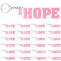 Nosiny 24 Pcs Pink Breast Cancer Awareness Acrylic Keychains 4.13x1.42in