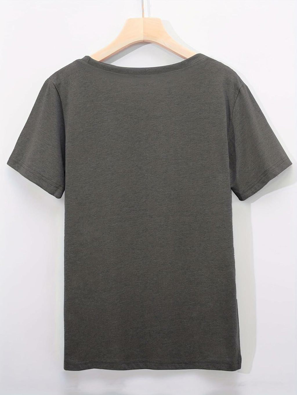Walsilk Mother's Day Floral Graphic T-Shirt for Women Grey-01 Size S
