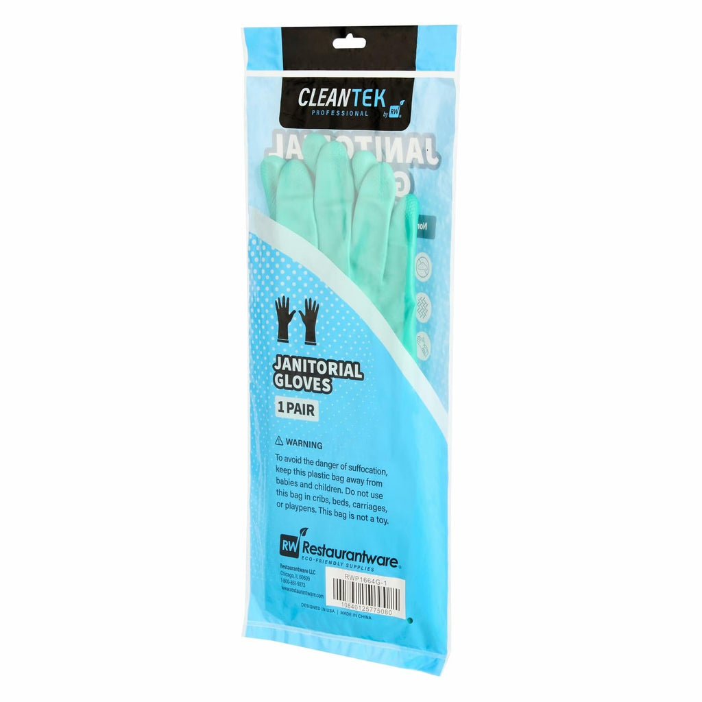 Clean Tek Professional 15 Mil Small Green Nitrile Gloves 1 Pair
