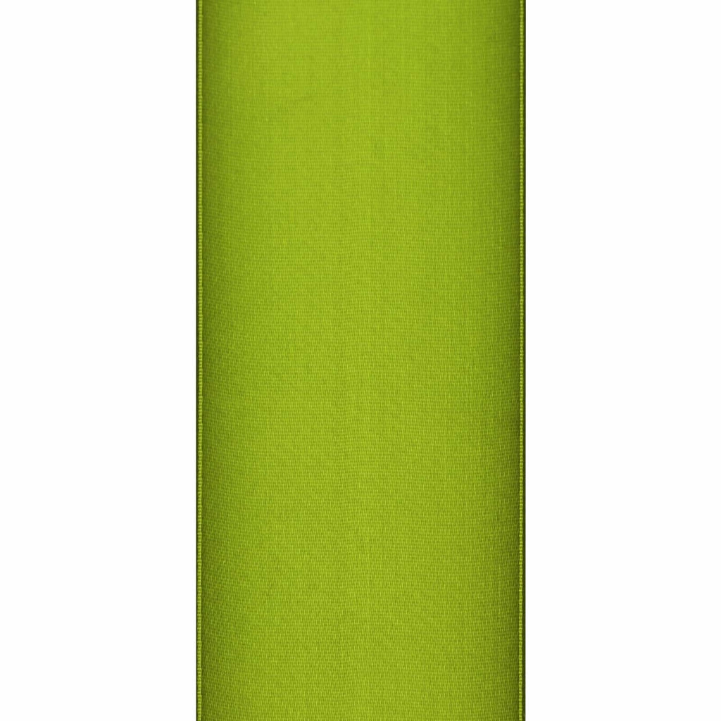Simplegoal Double Face Olive Green Satin Ribbon 2in x 50yd Polyester