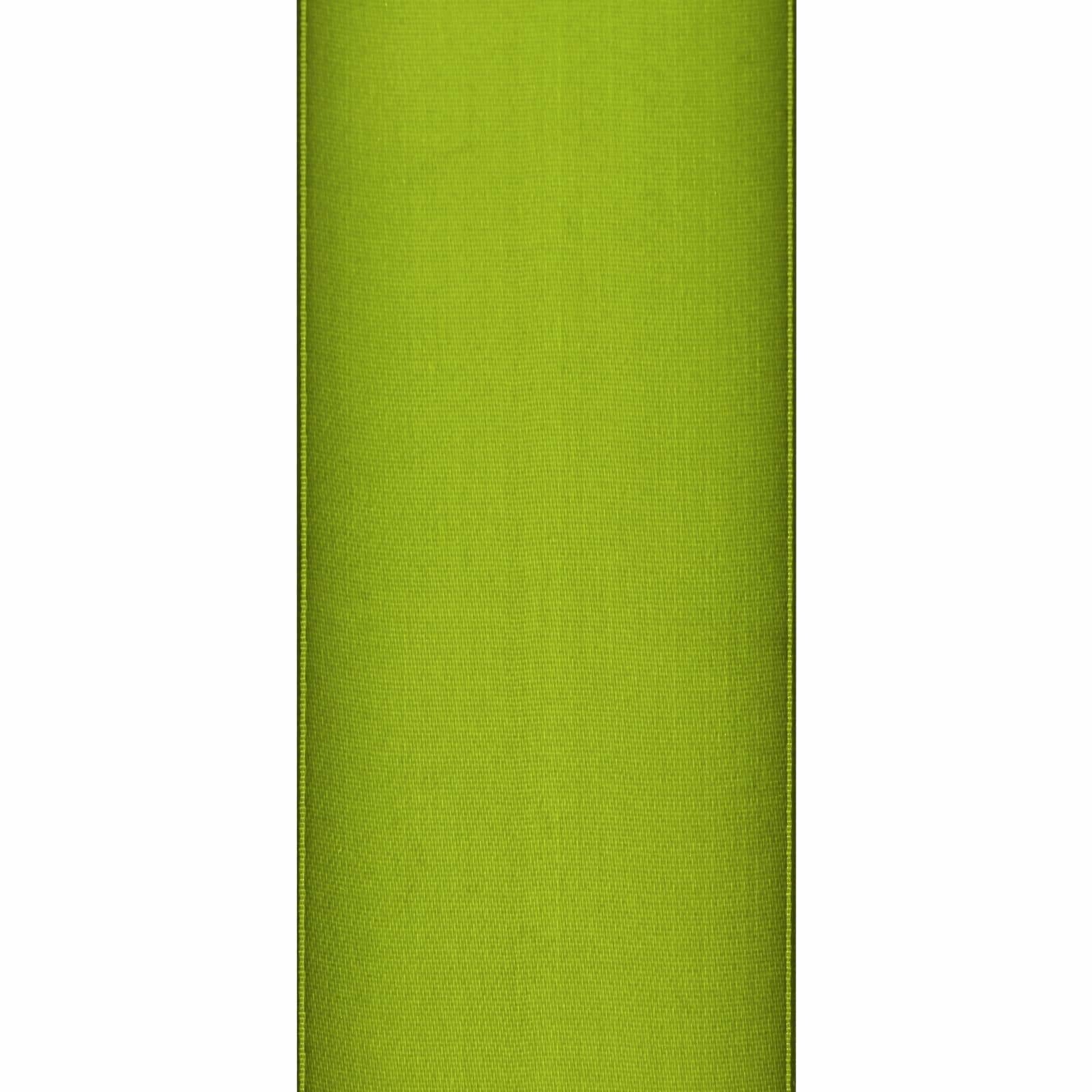 Simplegoal Double Face Olive Green Satin Ribbon 2in x 50yd Polyester