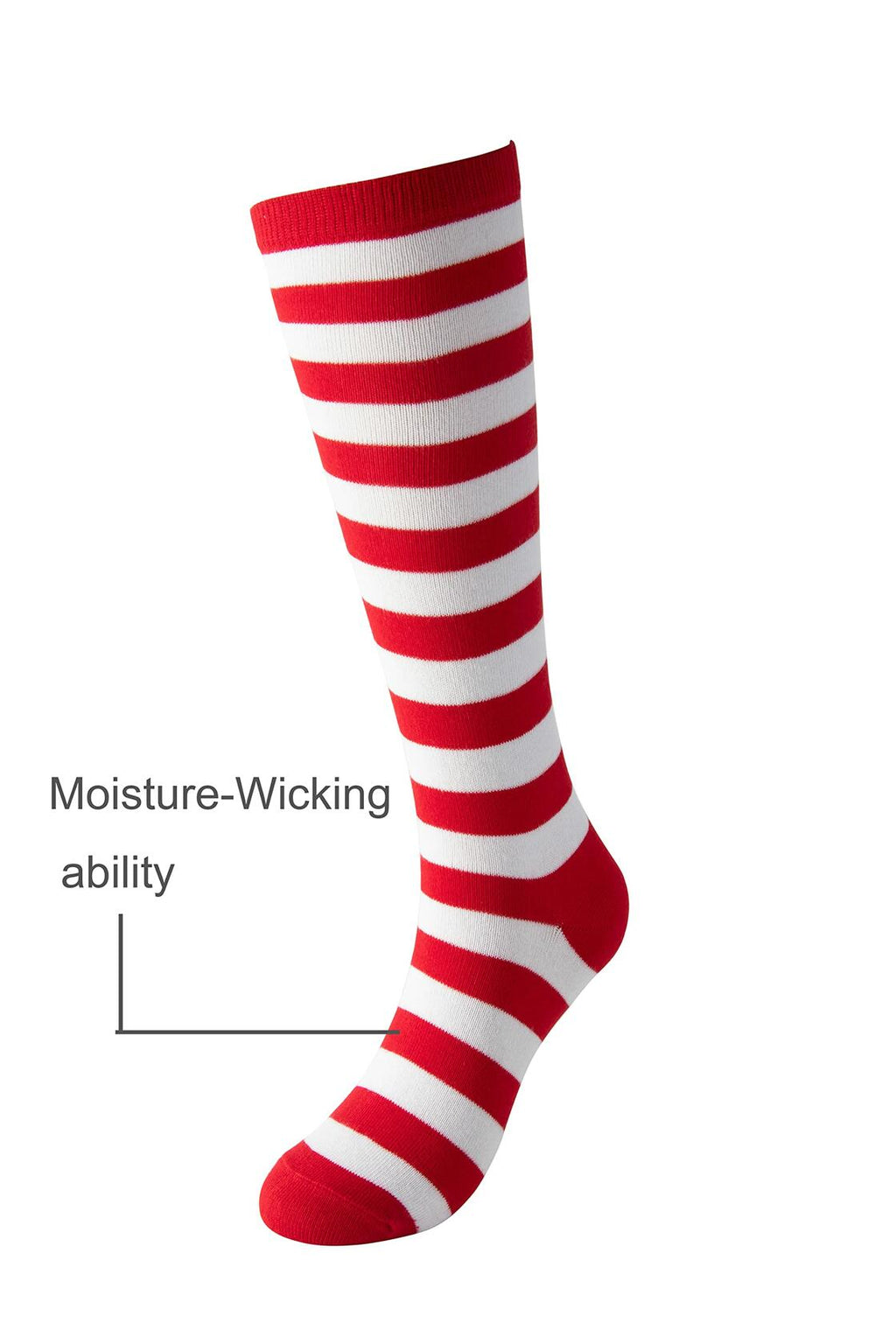 Cerebro Kids Knee High Athletic Cotton Socks Striped 3 Pairs Blue 6-10Y