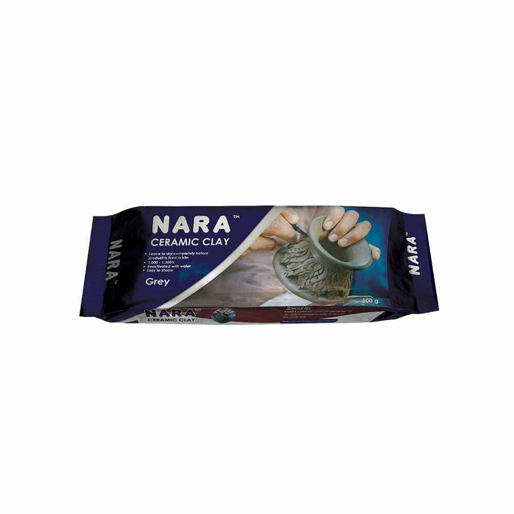 NARA Ceramic Clay 1.10lbs White Block Air Drying Modeling Sculpting