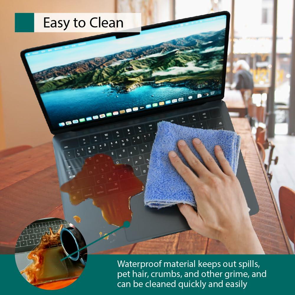 GOS Keyboard Cap Pro MacBook Pro 13" Clear 2 Pack Ultra-Thin Touch ID