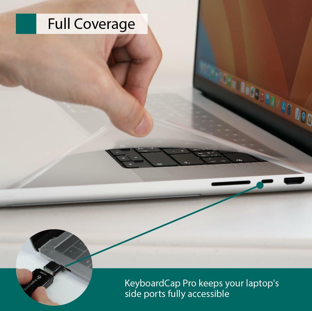 GOS Keyboard Cap Pro MacBook Pro 13" Clear 2 Pack Ultra-Thin Touch ID