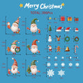 XISHIUYIS 396Pcs Christmas Window Decorations Removable Clings White