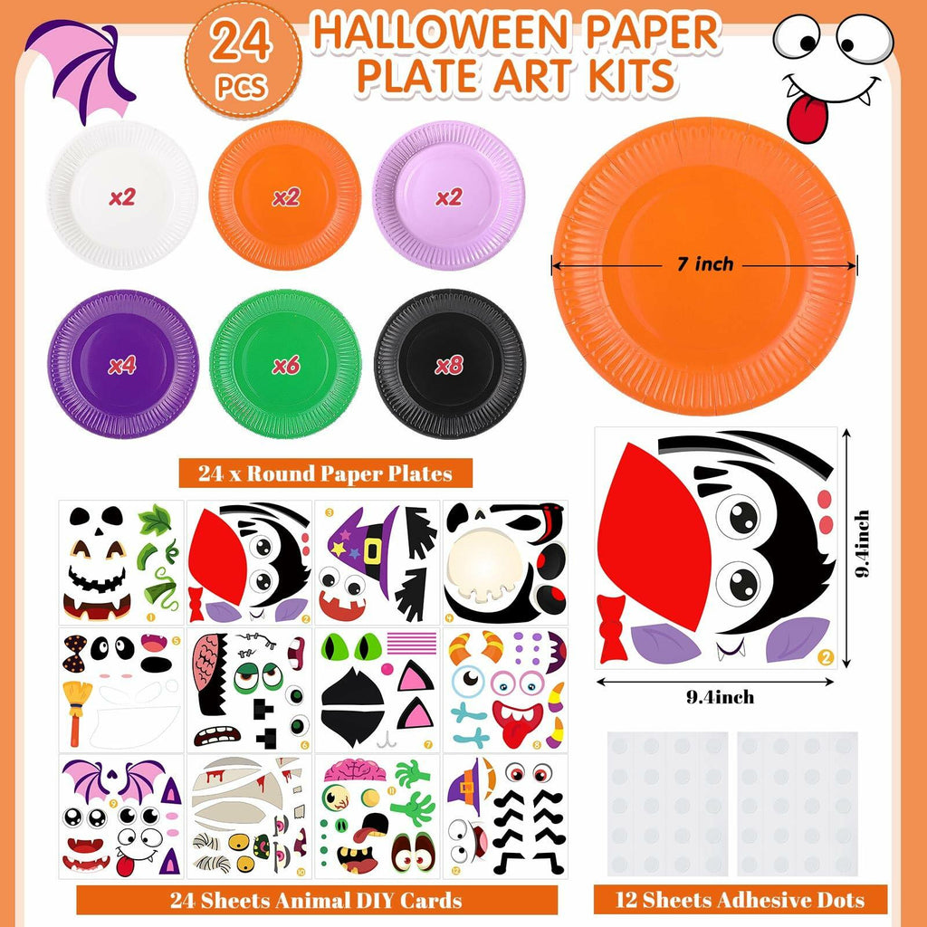 Funnymoom Valentine's Day Unicorn Craft Kits 24 Pcs Animal DIY Party Supplies
