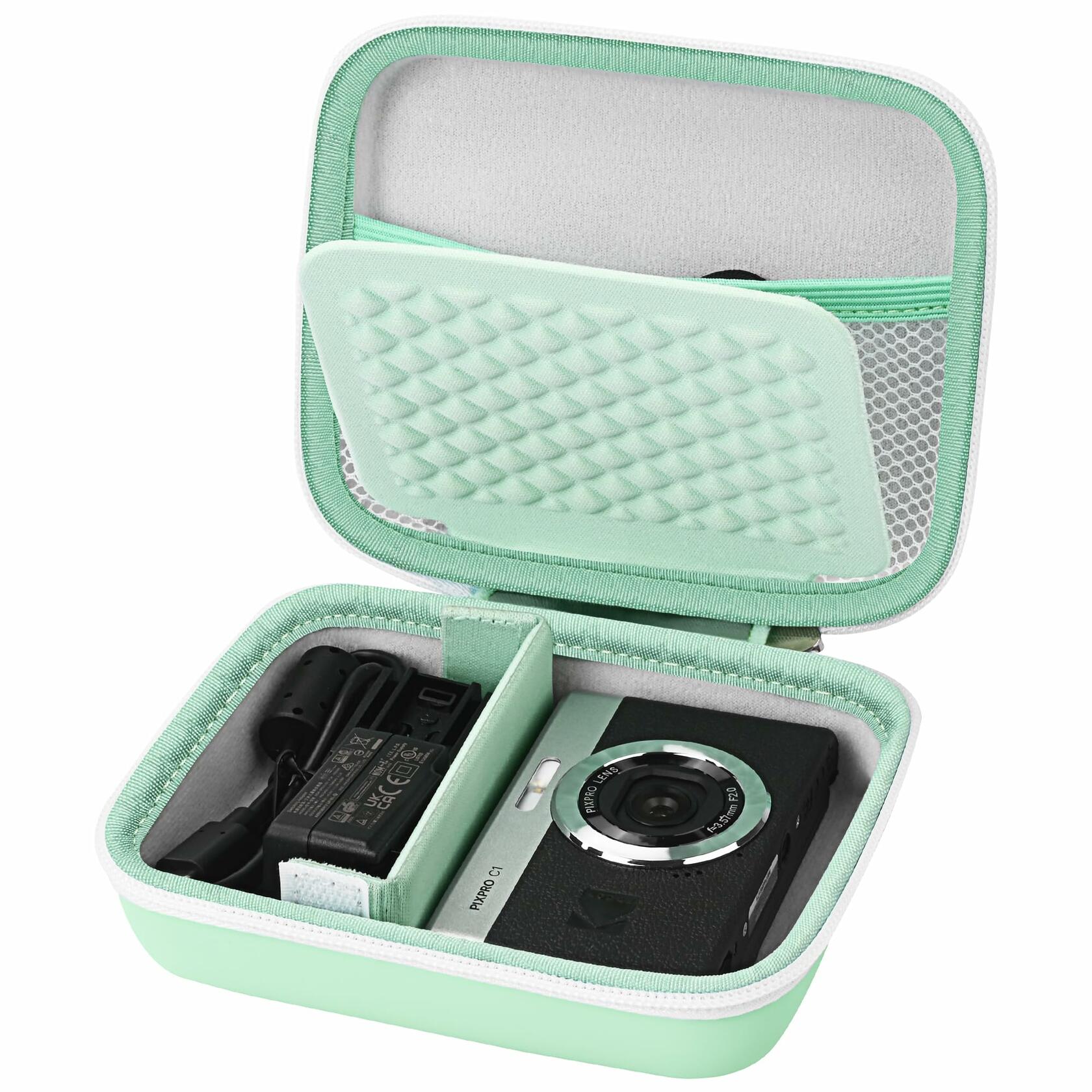 stukcaze Camera Case for Kodak PIXPRO FZ45 FZ55 Canon ELPH 360 Green Large