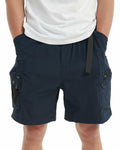 MONTFLIX Men's Hiking Cargo Shorts Lightweight Quick Dry Multi Pocket Navy M