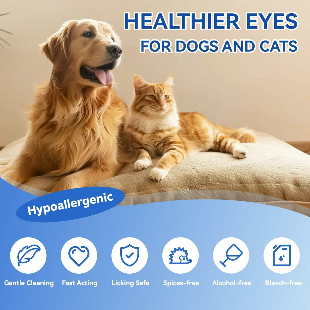 Opdent Dog Eye Wipes Tear Stain Remover 150pcs Extra Large 3.2"