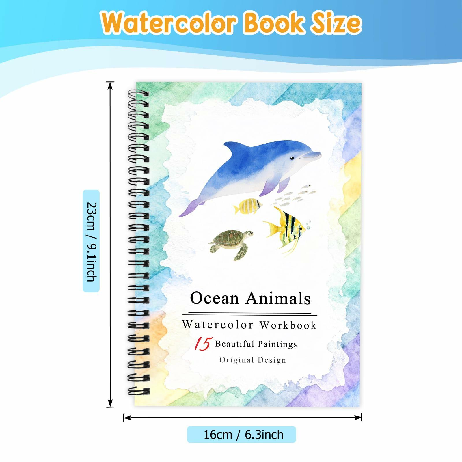 SLWBZ Watercolor Workbooks Painting Kit Thanksgiving Turkey with Paint Set