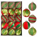 SY Super Bang Christmas Ball Ornaments 15PCS Red Green 80MM