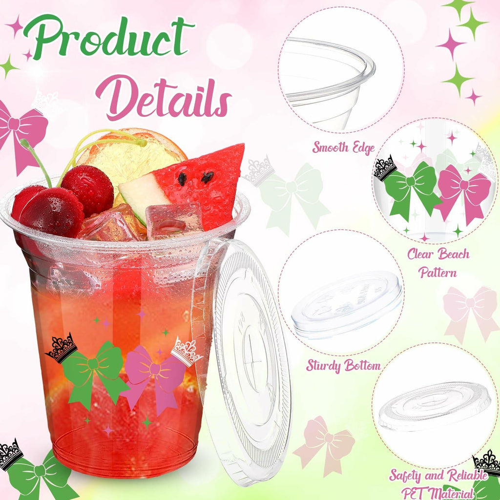 Baderke 150 Pack 12oz Pink Green Plastic Witch Princess Party Cups