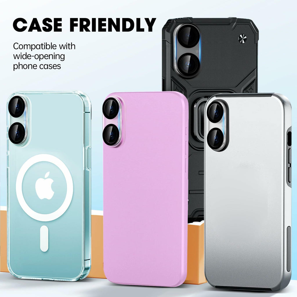 Xfilm iPhone 16 & 16 Plus Camera Lens Protector 9H Tempered Glass Cover