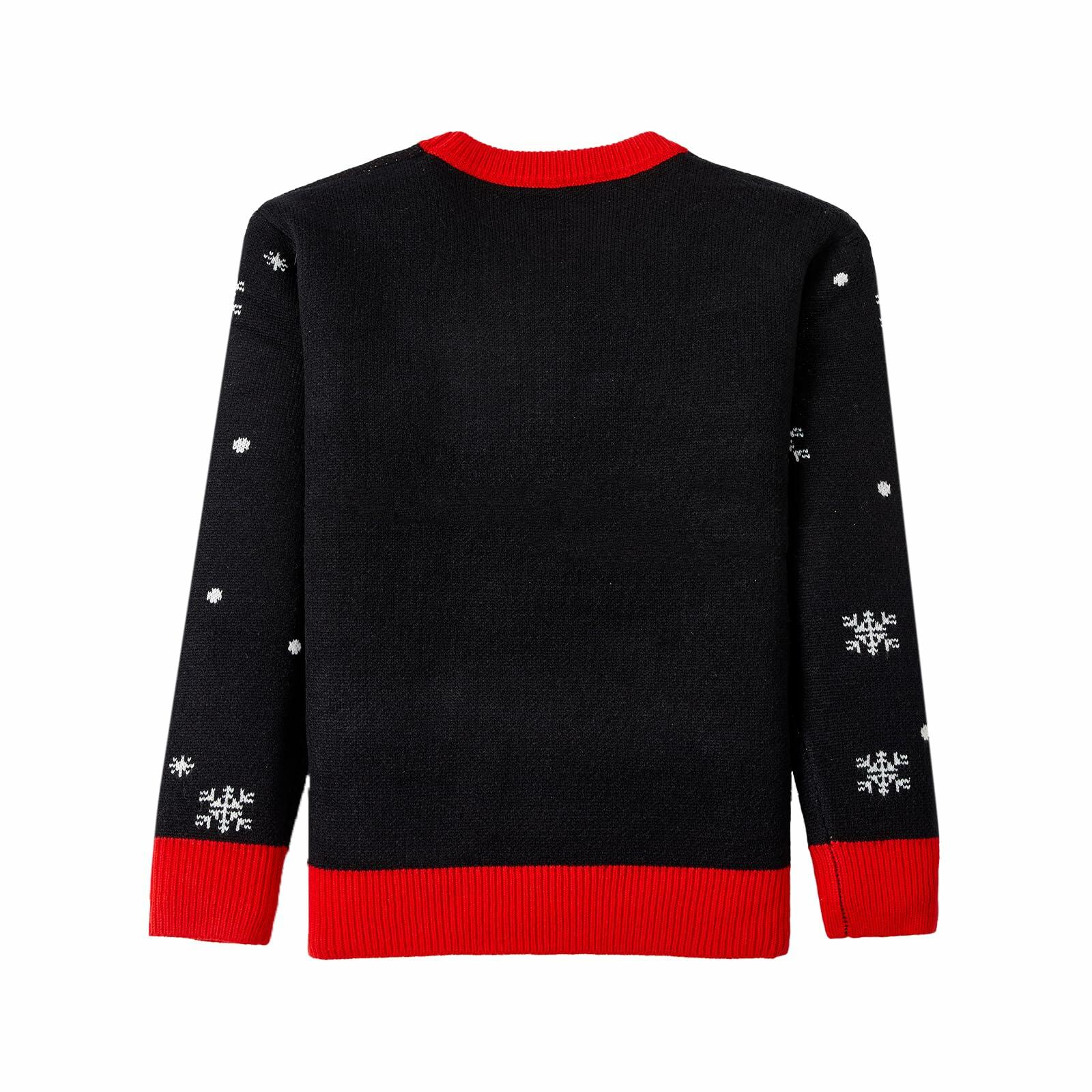 IFFEI Ugly Christmas Sweater Funny Snowman Knit Pullover Acrylic Size XL
