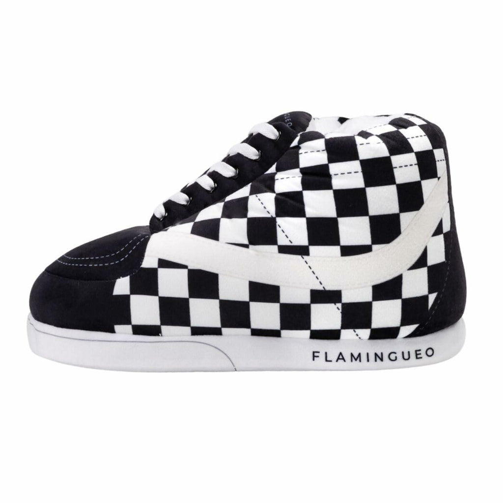 Flamingueo Cute White Sneaker House Slippers for Women & Men One Size