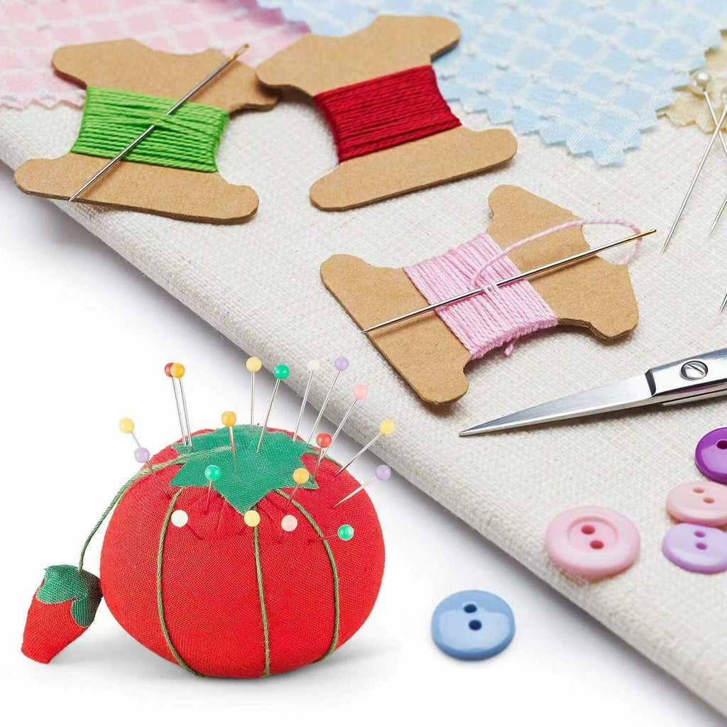 Dritz Tomato Pin Cushion with Strawberry Emery Rose 2.3cm Size 1"