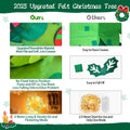 EMPOF Felt Christmas Tree 3.3ft DIY Set with Snowflake Lights & 32 Ornaments