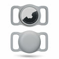Turtle Den Airtag Dog Collar Holder Waterproof Rubber 2 Pack White