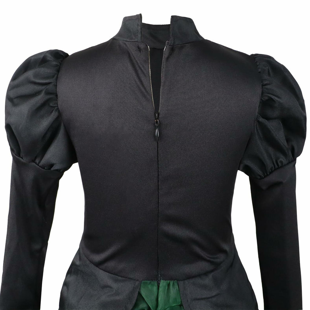 IKALI Women Gothic Witch Costume Black Halloween Hat Size 8-10