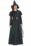 IKALI Women Gothic Witch Costume Black Halloween Hat Size 8-10