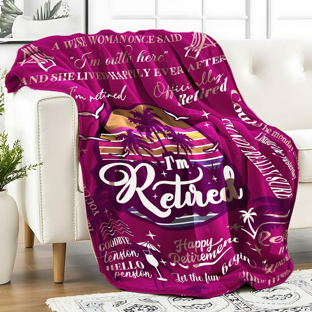 HEIFAM Retirement Blanket 60x80 for Women Nurse Friend 2025