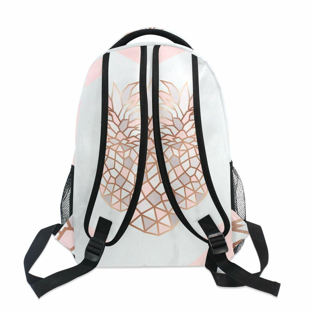 ALAZA Pineapple Marble Large Backpack Laptop School Bag Polyester