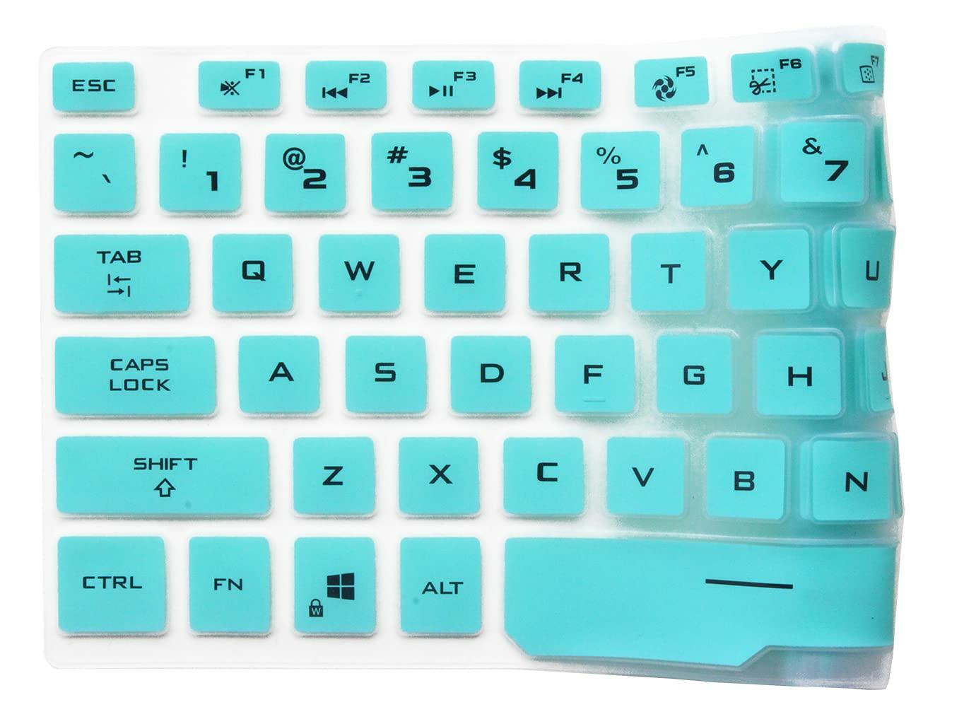 JuYuish Silicone Keyboard Cover Skin for ASUS ROG Zephyrus G14 14 Mint