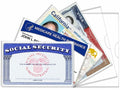 Glsgsb 6 Pack Social Security Card Protectors 24 Mil Clear Waterproof