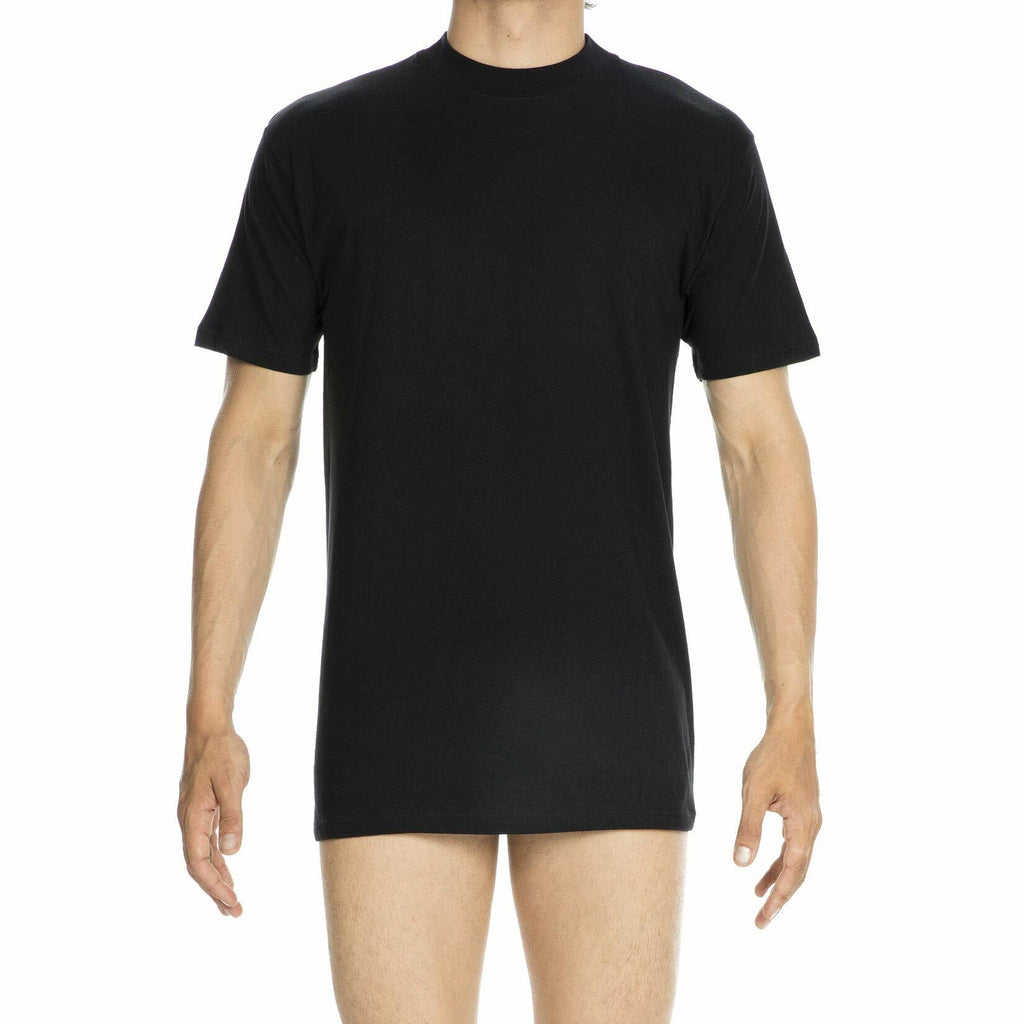HOM Harro Black Crew Neck T Shirt Black Size XL