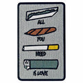 ZEGINs All You Need is Love Embroidered Patch Iron-On Sew-On Badge