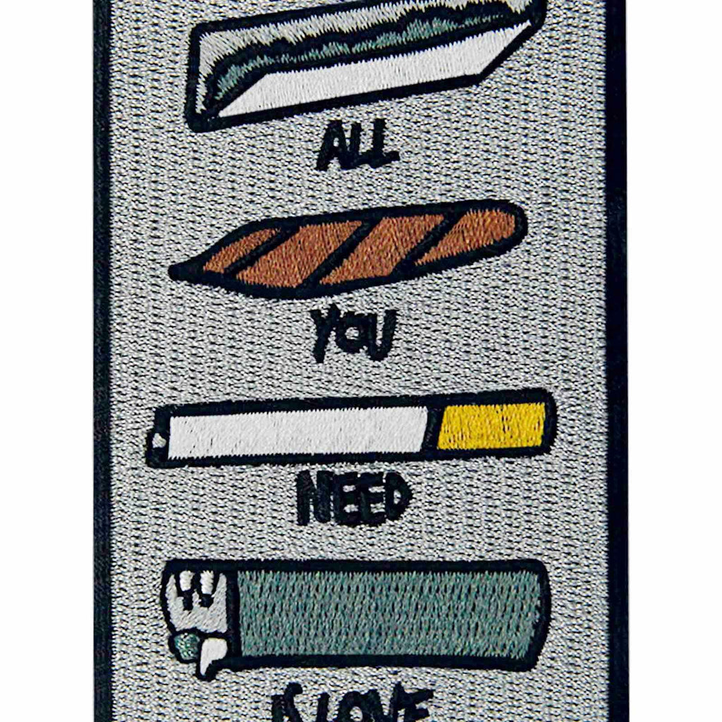 ZEGINs All You Need is Love Embroidered Patch Iron-On Sew-On Badge