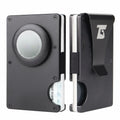 Team Gainz Airtag Metal RFID Blocking Slim Wallet Card Holder Dark Grey Clip