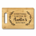 FONDCANYON Bamboo Cutting Board Kitchen Decor Brown Aunt Gift