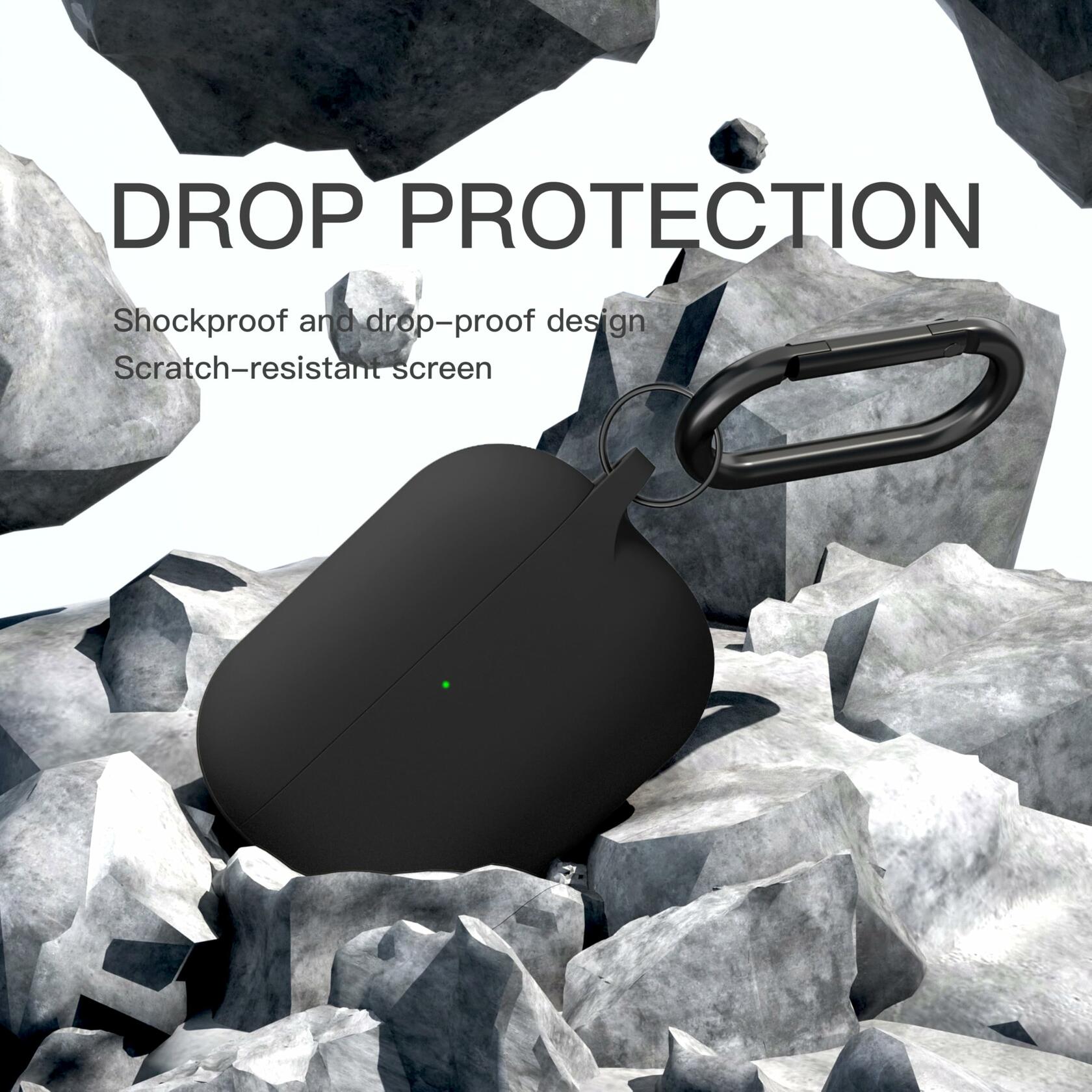 Brujula Silicone Case for AirPods Pro 3rd Gen 2025 Black Protective Cover
