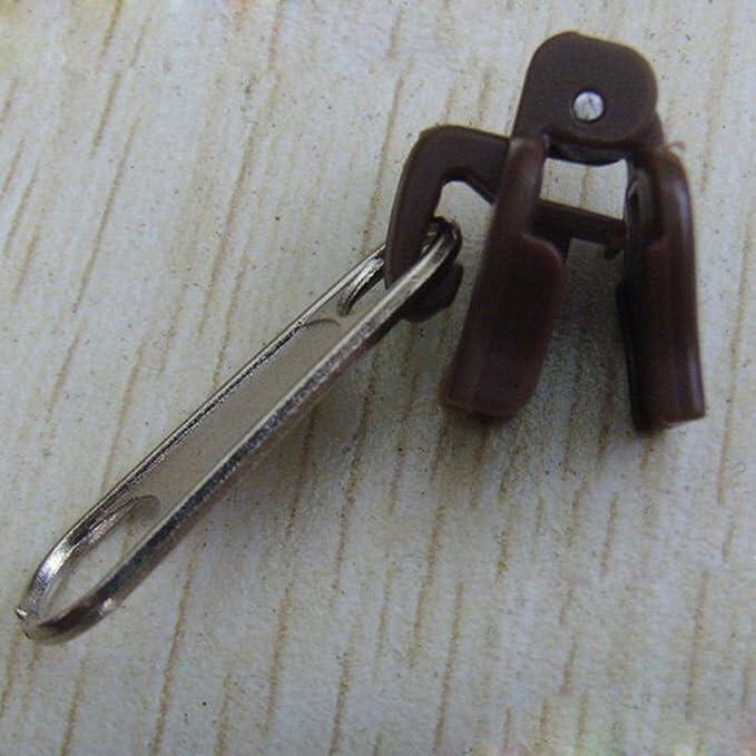 WsjiaboFux 6Pcs Black Zip Puller Zipper Repair Kit Replacement Fasteners